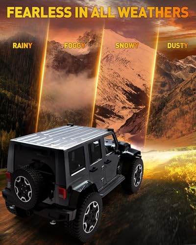 12 Inch LED Light Bar with Wiring Harness (White&Amber 3 Modes)