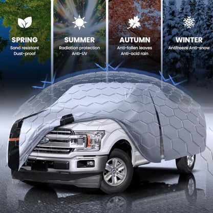 Multi Layer Ford F150 Truck Cover (W.Fit F-150(1997-2026) Regular Cab LB / White Truck Cover)