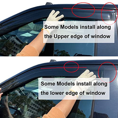 Out Channel Visors Compatible with Chevy Malibu 13 (for Malibu 2013-2015)
