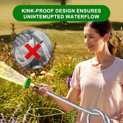 Metal Short Garden Hose 6 ft (12 Feet / Style A)