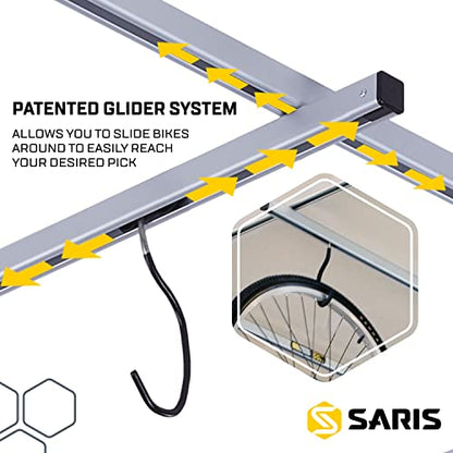Glide Bike Storage Ceiling Rack Grey (Storage Ceiling Rack)