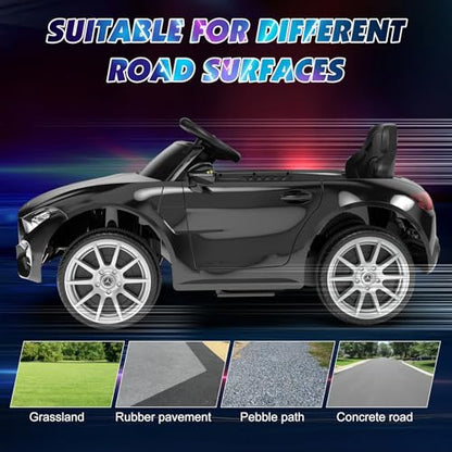 12V Kids Ride On Car with 2.4G Remote Control (Sc-black)