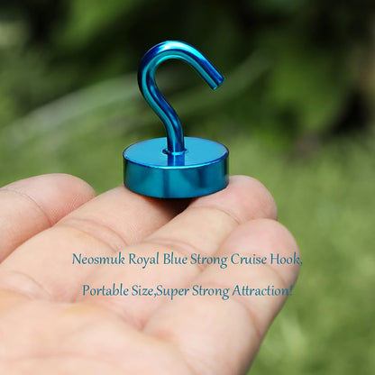 Magnetic Hooks Steel Tube Design for Cruise (Royalblue / 40lb Magnetic Hooks)