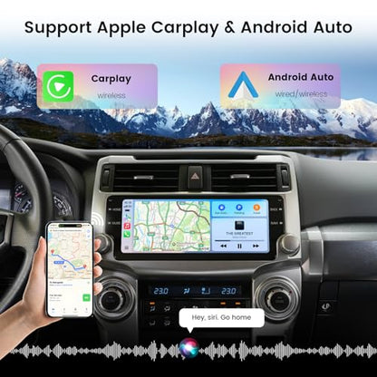 10.25" QLED Car Radio for 4Runner 2010 (Silver)