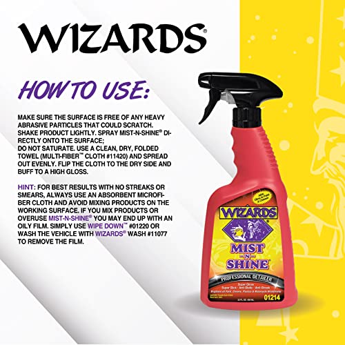 Mist-N-Shine Quick Detailer Spray - Waterless Wash - 22 oz (22 Fl Oz (Pack of 1))