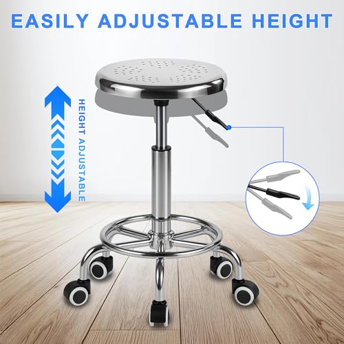 Rolling Stool (Plata)