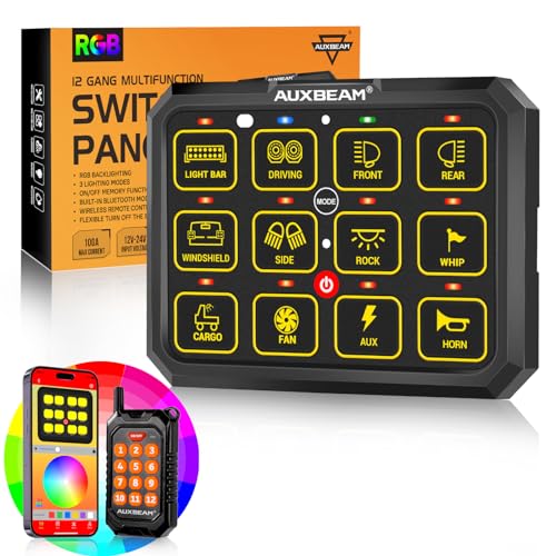 12 Gang Switch Panel Bluetooth RGB AC (12 Gang Remote Bluetooth Panel)