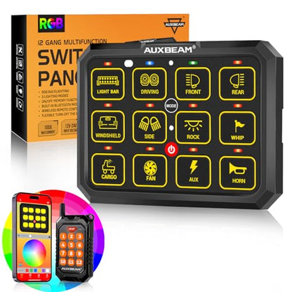 12 Gang Switch Panel Bluetooth RGB AC (12 Gang Remote Bluetooth Panel)