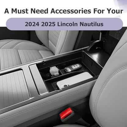 Lincoln Nautilus Center Console Organizer Compatible with 2024 2025 2026 Lincoln Nautilus Premiere