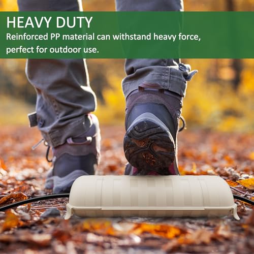 Outdoor Extension Cord Safety Cover (Almond / Medium Box: 9.5" L x 3" W x 2.9" H)