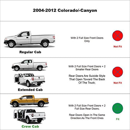 Window Visors for 2014 (04-12 colorado CrewCab)