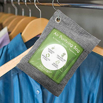 Bamboo Charcoal Air Purifying Bag (Large 8 Pack)