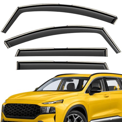 Extra Durable Window Deflectors in (For Hyundai Santa Fe 19-23)