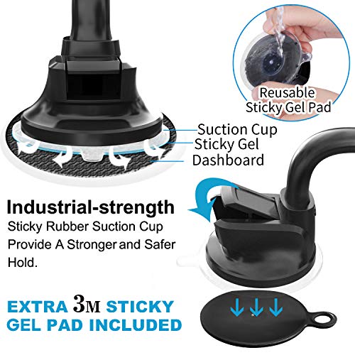 Magnetic Car Phone Holder Mount with Flexible Gooseneck Arm