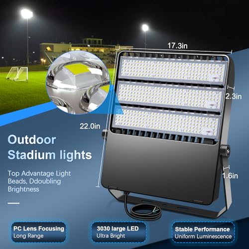 360W LED Stadium Flood Light for Parking Lot & Sports Arena (360W-1Pack)