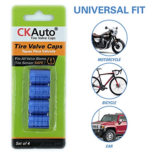 Tire Valve Stem Caps (Blue)