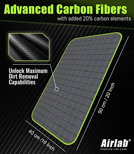 Carbon Microfiber Towels for Car Glass Window Polishing (Light Grey-green)