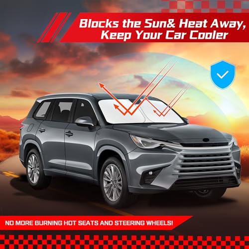 Windshield Sun Shade for L (for L-exus TX TX350/500h/500h+ 2024-2026 2027)