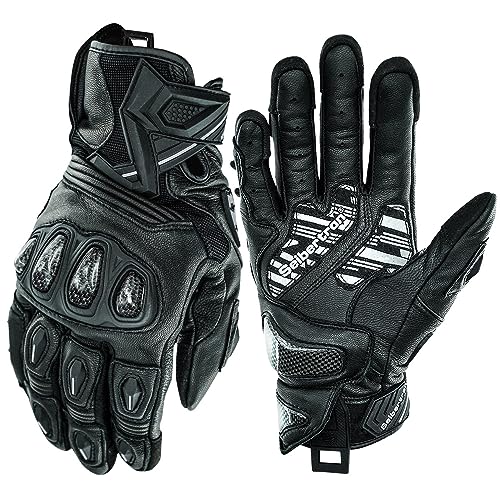 SPS 3 Motorcycle Gloves (Black SPS-3 / XXL Adult)