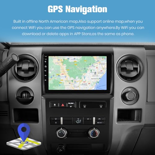 Car Radio Stereo for Ford F150 2009 (4GB RAM 64GB ROM With Camera)