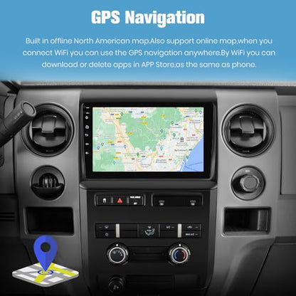 Car Radio Stereo for Ford F150 2009 (4GB RAM 64GB ROM With Camera)
