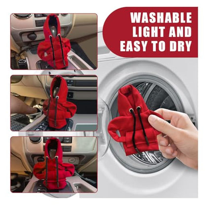 Car Gear Shift Hoodie Auto Shifter Knob Cover (Red / 1 Pcs)