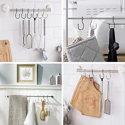 Unique Twist Design Bag Hanger Purse Hooks (12 Pack Platinum)