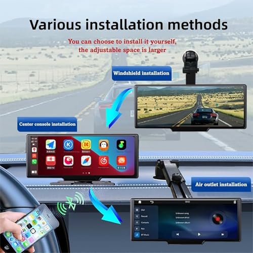 10.26 Inch Portable CarPlay Screen Stereo for Car