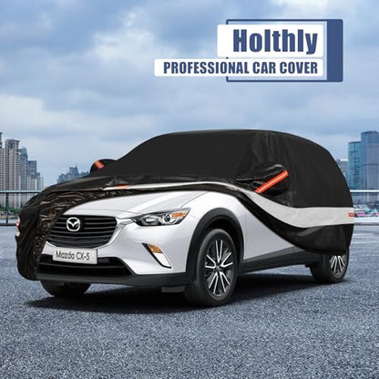 10 Layers SUV Car Cover Custom Fit for Mazda CX5 CX (Black Gray / Custom Fit for Mazda CX-50/CX-5)