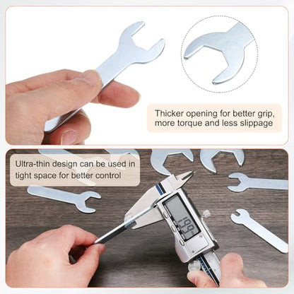 10pcs Small Wrench Open End Wrench 19x108x2mm Metric U (19x108x2mm)