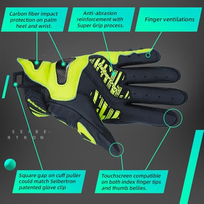 SPS 3 Motorcycle Gloves (Yellow SPS-3 / XL Youth)