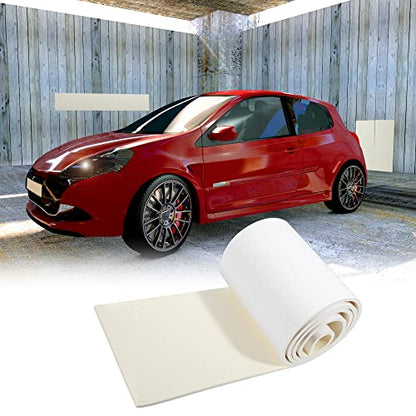 2000x200x6.5mm Car Garage Wall Guard Door Bumper Universal Protector Anti Collision Waterproof White (White)
