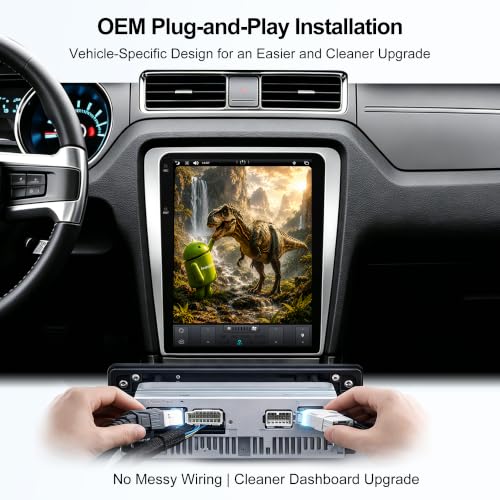 12.1 Inch Android Car Stereo Radio Head Unit for Ford Mustang 2010 (PX6 4G+32G+Car Play+Android Auto)