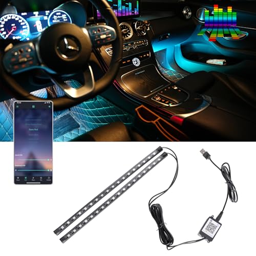 Smart Led Strip Lights for Car Interior (RGB Multicolor / 36LED,2strips)
