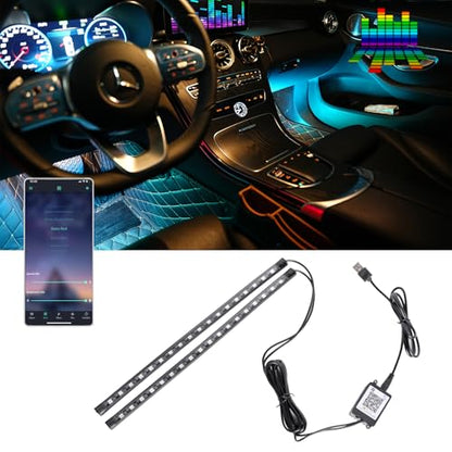 Smart Led Strip Lights for Car Interior (RGB Multicolor / 36LED,2strips)