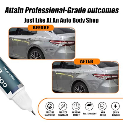 1J9 Celestial Silver Metallic Car Touch Up Paint for Toyota OEM Color Match (Celestial Silver Metallic(1J9) compatible with Avalon-models/Camry-models/Highlander-models/Sequoia/Sienna-models/Tacoma/Tundra/Venza)