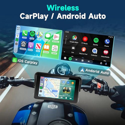 5 Inch Motorcycle CarPlay Screen with TPMS Sensors (5-Inch with TPMS Sensors)