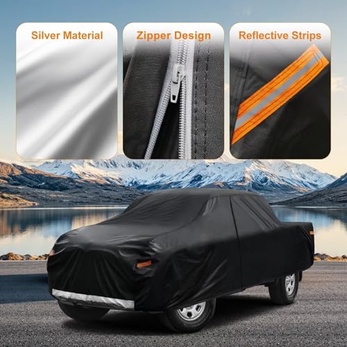 Heavy Duty Truck Cover for GMC Sierra (3-Sierra(1988-2007) Extended Cab SB Bed / PE-Black)