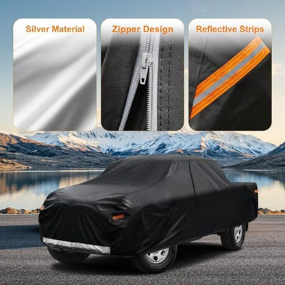 Heavy Duty Truck Cover for Ford F (6-F-250(2017-2025) Regular LB Bed / PE-Black)