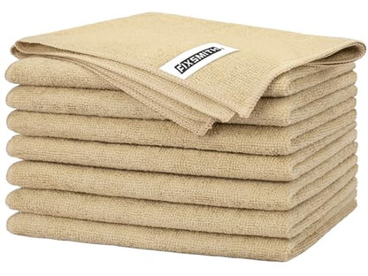 Beige Microfiber Cleaning Cloth (8pk / Beige)