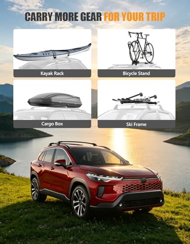 260Lbs Roof Rack Cross Bars for Toyota Corolla Cross 2022 (Compatible with Toyota Corolla cross 2022-2026)