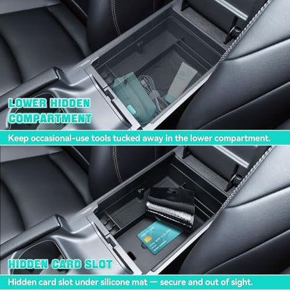 Car Center Console Organizer Tray for 2026 Nissan Sentra S SV SR SL