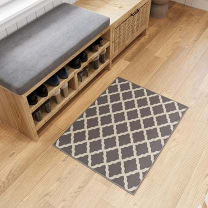 2x3 Indoor Door Mat (Trellis Gray / 2'3" x 3' (Mat))