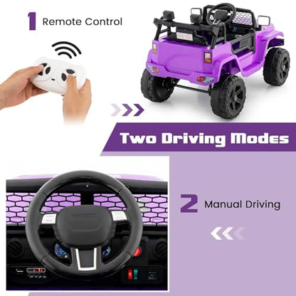 Kids Ride On Truck (Purple)