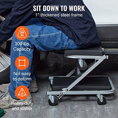 Mechanic Creeper (36 inch-2 in 1 / Black)