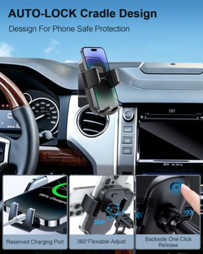 Car Phone Mount for Toyota Tundra 2014 (Tundra 2014-2021 / Auto Lock)