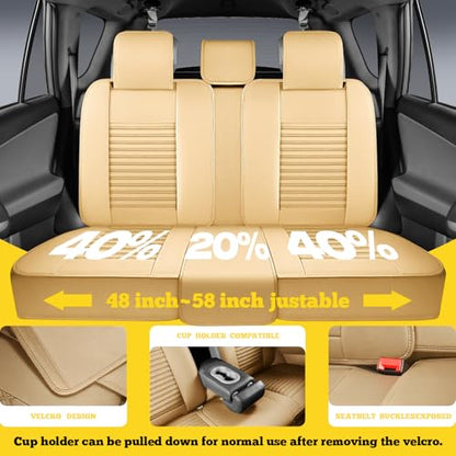 Front Car Seat Covers (Beige / Front)