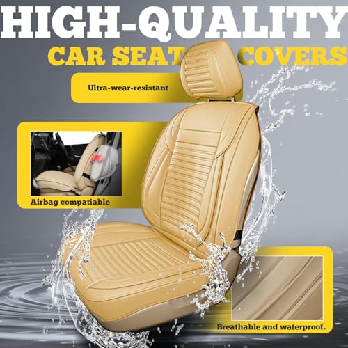 Car Seat Covers Full Set (Beige / Full set)