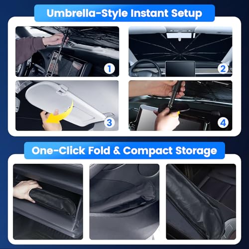 Windshield Sun Shade Umbrella for Chevrolet Colorado 2023 (For Chevy Colorado 2023+)