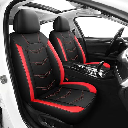 Front Car Seat Cover (N2 Black Red / Front Seat)